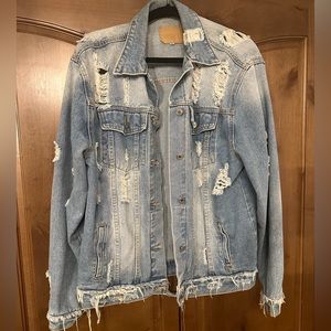 Oversized denim jacket